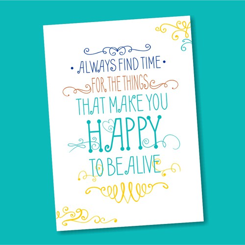 Quote design with the title 'Card'