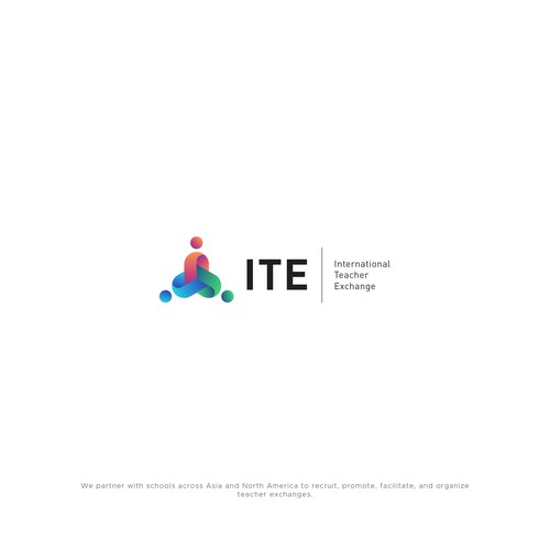 Teacher logo with the title 'ITE (International Teacher Exchange) logo'