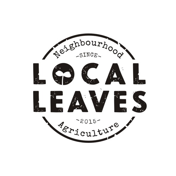 Salad logo with the title 'Rustic & Organic Logo-design for Local Leaves'