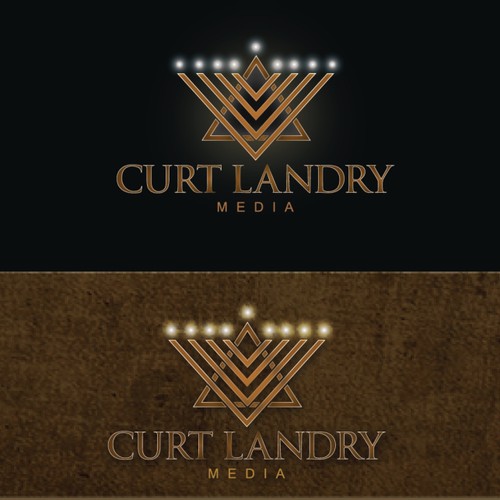 Media design with the title 'New logo wanted for Curt Landry Media'
