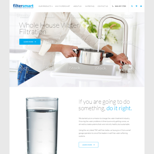 Trendy website with the title ' A solid high end webpage design'