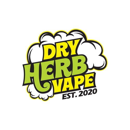 Herbal logo with the title 'Modern Logo Design for Vape Brand.'