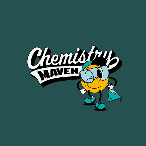 Chemistry design with the title 'Logo for a high-touch support program designed to help high school students master AP Chemistry'