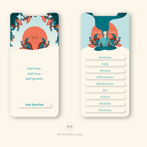 Graphic illustration artwork with the title 'Personal Growth'