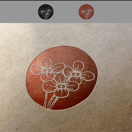 Crimson logo with the title 'Logo design for family logo'