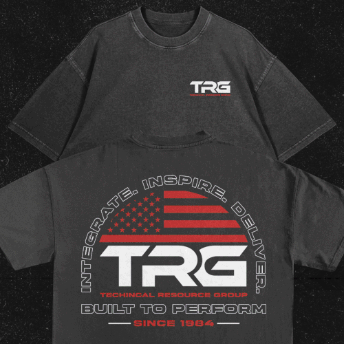 Industrial t-shirt with the title 'TRG Shirt design'