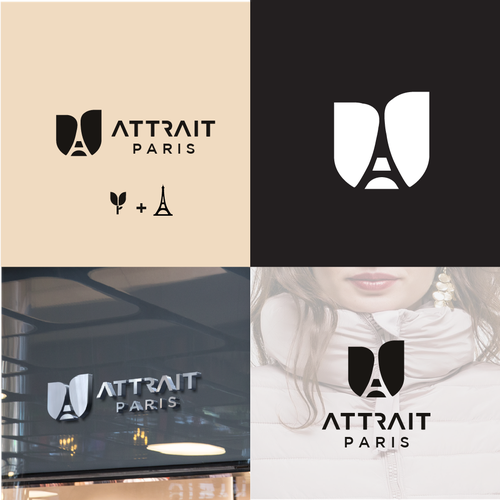 Paris logo with the title 'Flower Paris logo '