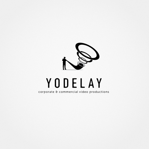 Dimensional logo with the title 'Logo proposal for video production company'