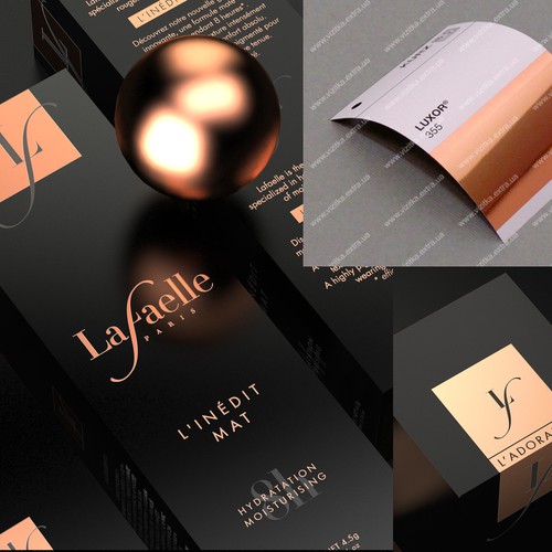 Black packaging with the title 'Lafaelle'