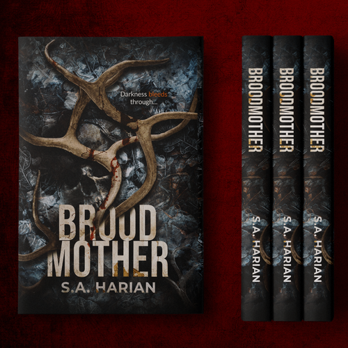 Horror book cover with the title 'BROODMOTHER by S.A. Harian'
