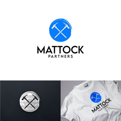 Partnership logo with the title 'Logo Design for Mattock Partners'