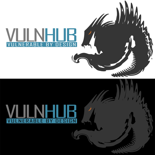 Hacker logo with the title 'VulnHUB Dragon'