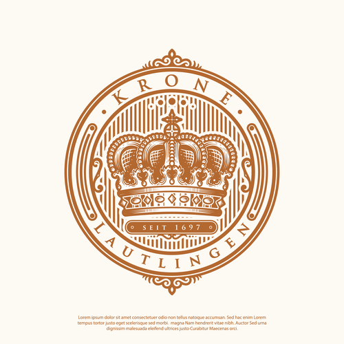 Old-school brand with the title 'Krone Lautlingen'