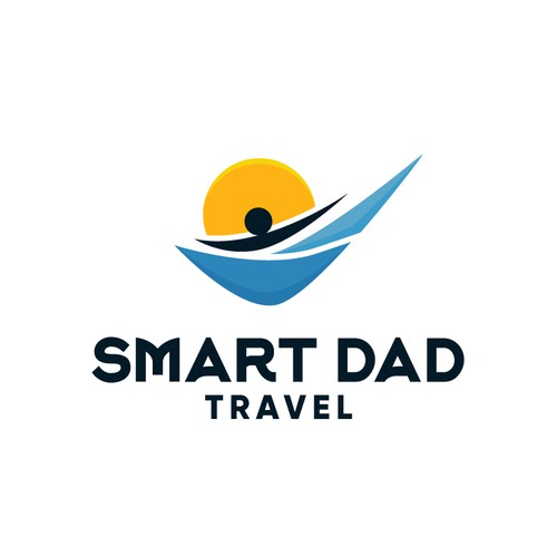 Travel agency logo with the title 'Smart Dad Travel'