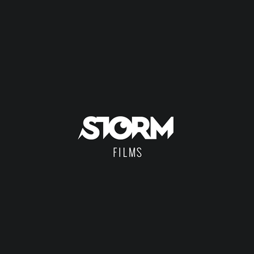 Film production logo with the title 'Storm Films'