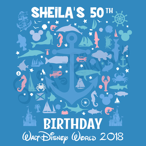 Birthday design with the title 'Camiseta de cumpleaños'