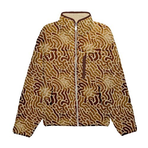 Fabric design with the title 'Design a Sherpa fleece fabric'