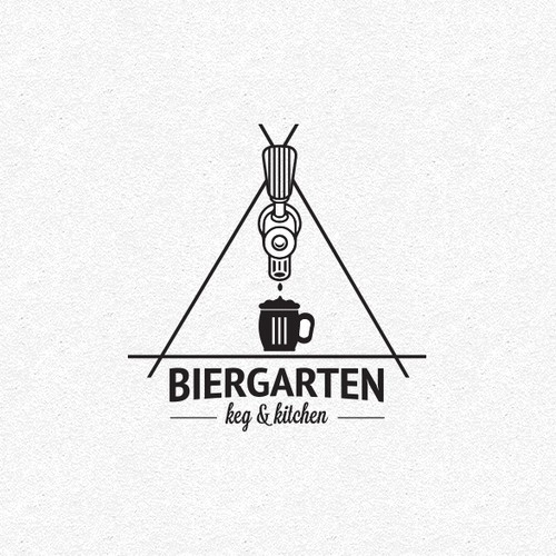 Beer brand with the title 'Concept logo for hospitality business'