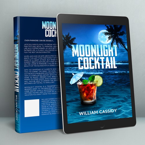 Beach book cover with the title 'Moonlight Cocktail '