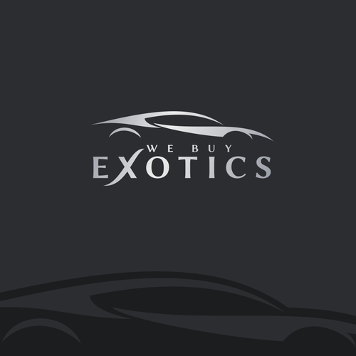 Car design with the title 'Logo design for We Buy Exotics'