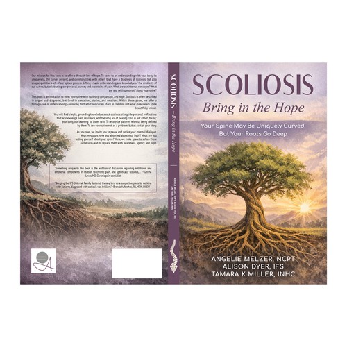 Paperback book cover with the title 'SCOLIOSIS'