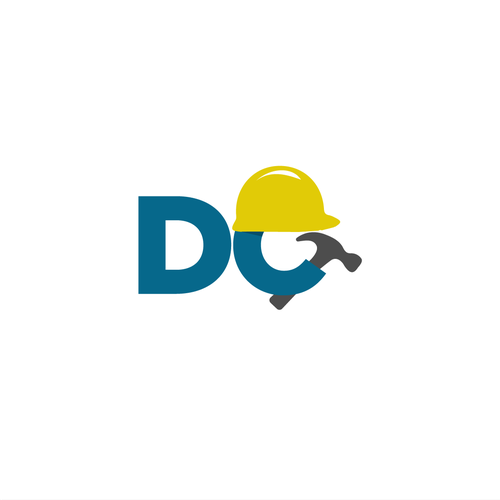 Dc logo with the title 'logo concept for repair real estate'