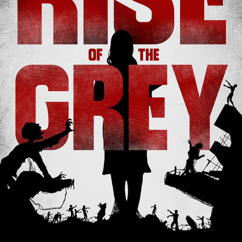Zombie book cover with the title 'Rise of the Grey'