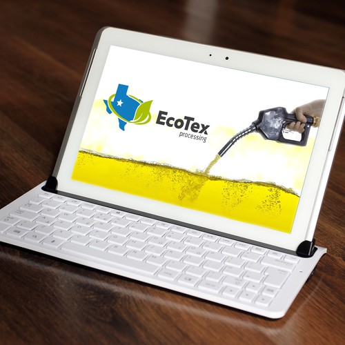 Fuel logo with the title 'EcoTex branding'