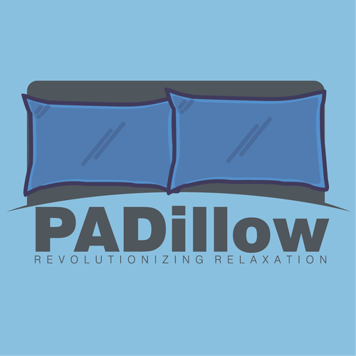 Pillow logo with the title 'PADillow Logo concept'