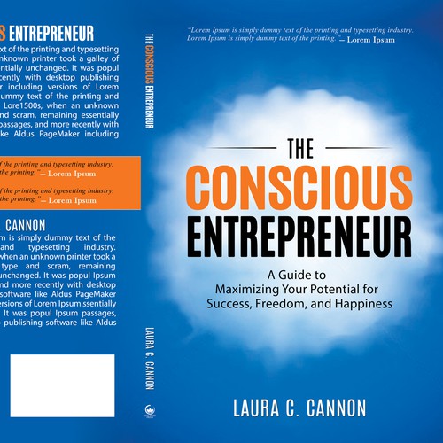 Happiness design with the title 'The Conscious Entrepreneur'