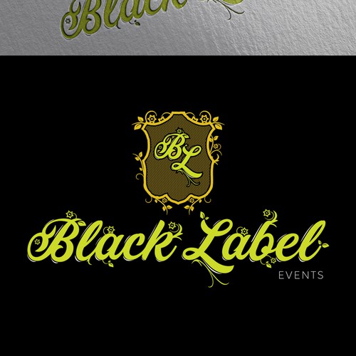 Wedding brand with the title 'Classy Logo for Black Label Events'