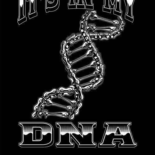 Chain design with the title 'Bikers DNA'