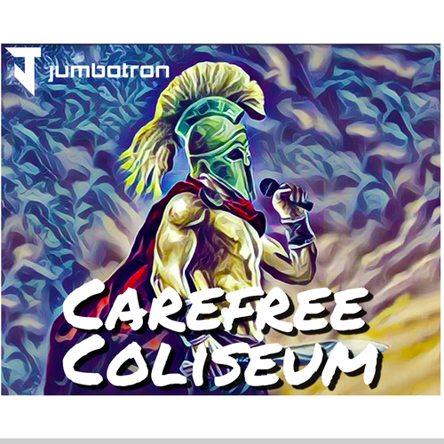 Banner artwork with the title 'Vinyl banner for hip hop group'