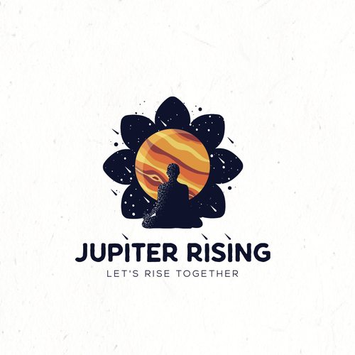 Texture design with the title 'Texture logo concept for yoga '