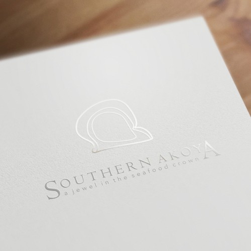 Silver logo with the title 'Elegant & Look for Southern Akoya Restaurant'