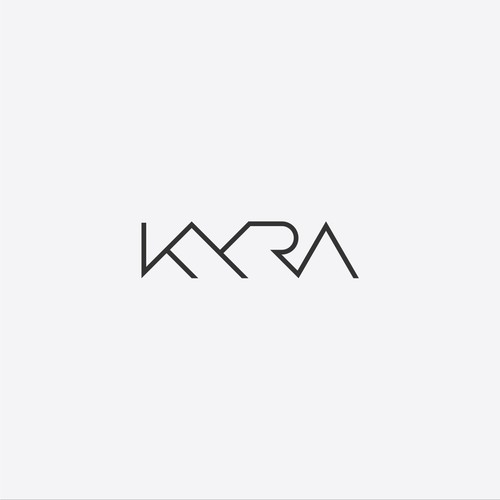 Typographic design with the title 'KYRA'