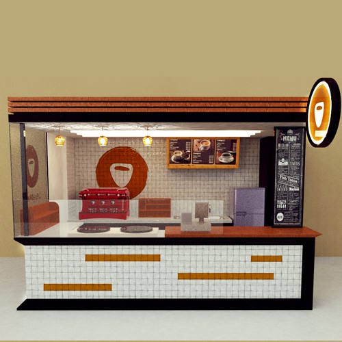 Booth design with the title 'Booth Design Concept'