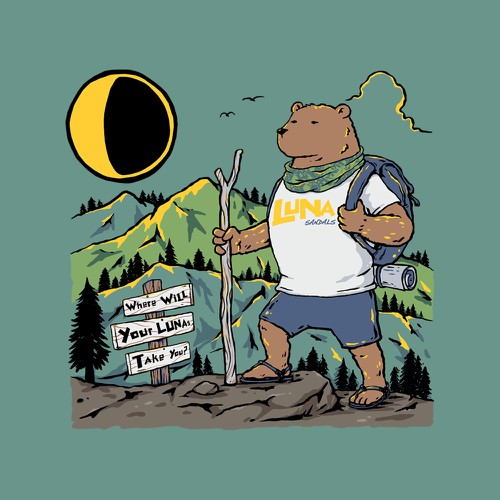 Mountain design with the title 'El Oso'