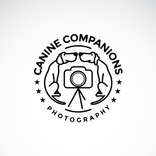 Canine design with the title 'Logo for Canine Companions Photography'