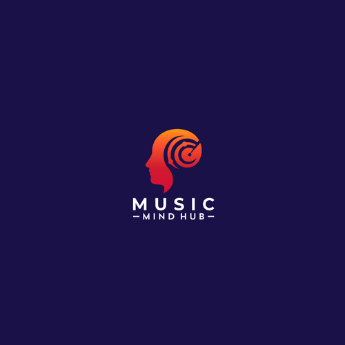 标题为“Music Mind Hub logo”的Mind标志