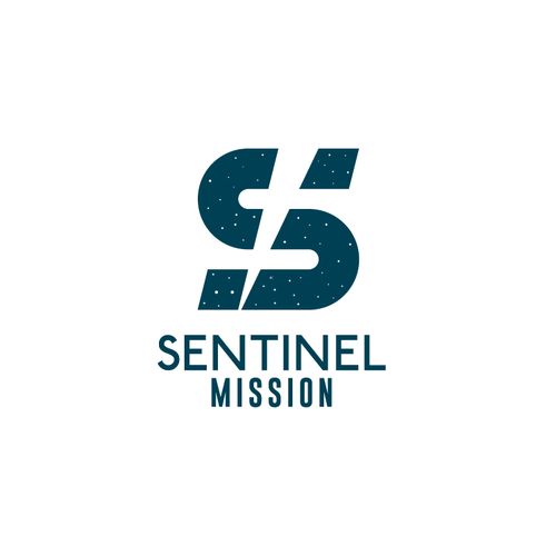 Telescope logo with the title '99nonprofits: Design the logo for the Sentinel Mission: The firstprivately funded space telescope!'