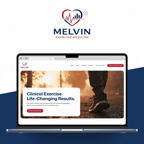 Design with the title 'Melvin Exercise Medicine'