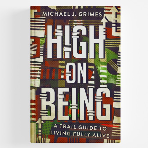 Typography book cover with the title 'High on being'