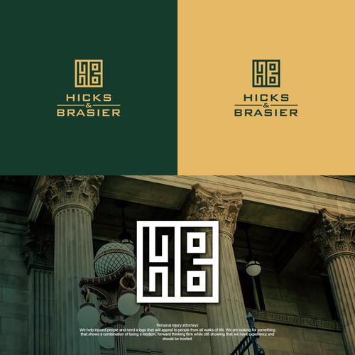 Attorney brand with the title 'Hicks & Brasier Logo'
