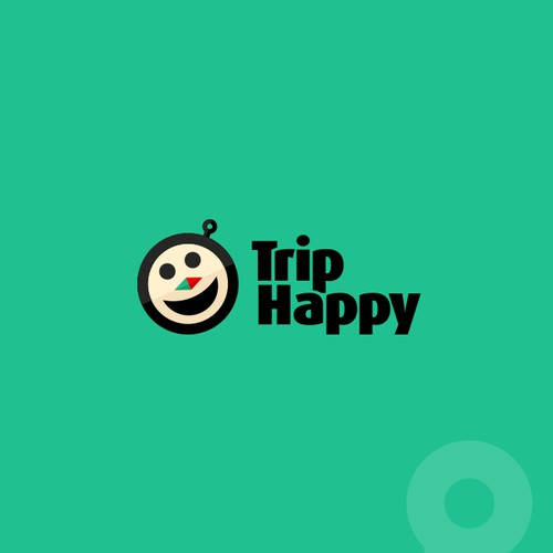 Laughing logo with the title 'TripHappy'