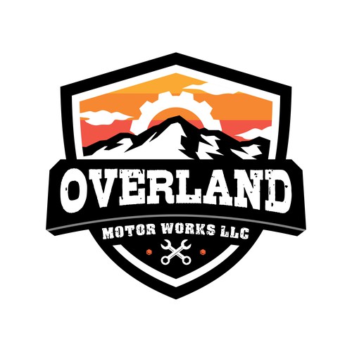 Car design with the title 'Overland Motor Works'