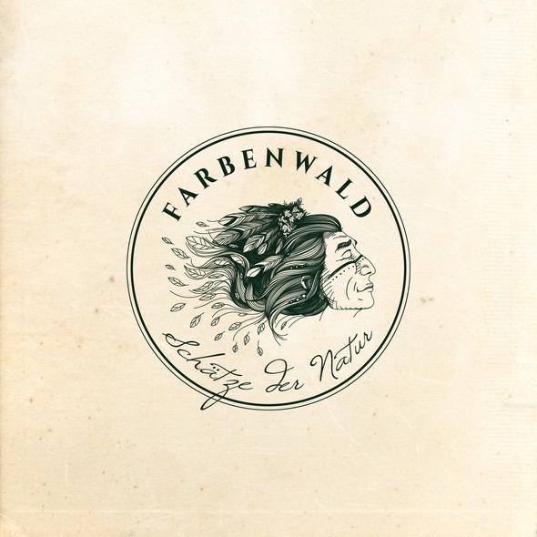 Aromatherapy logo with the title 'Shaman logo design for Farbenwald'