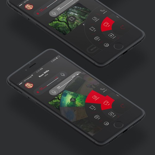 Social networking design with the title 'Social Media App design'