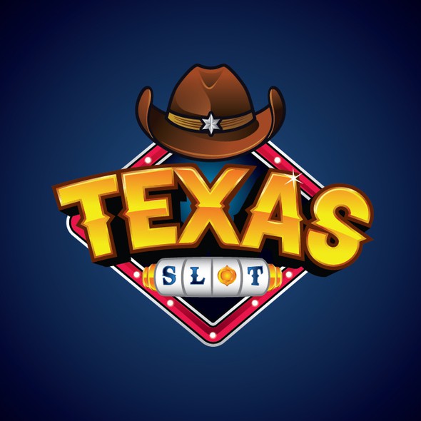 Slot machine logo with the title 'Online Gaming Logo'