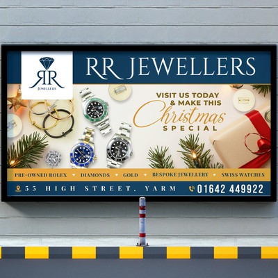 Xmas Billboard Design for Jewellery Store